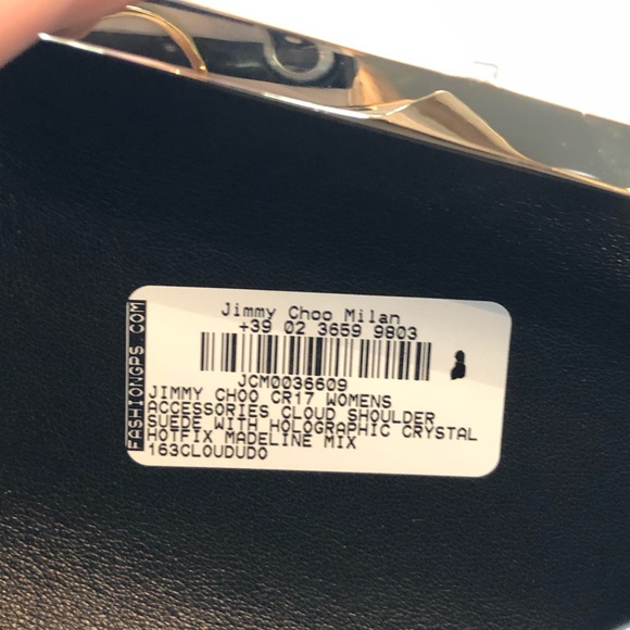 Jimmy Choo Madeline Blue Crystal Cloud Clutch - Picture 8 of 8